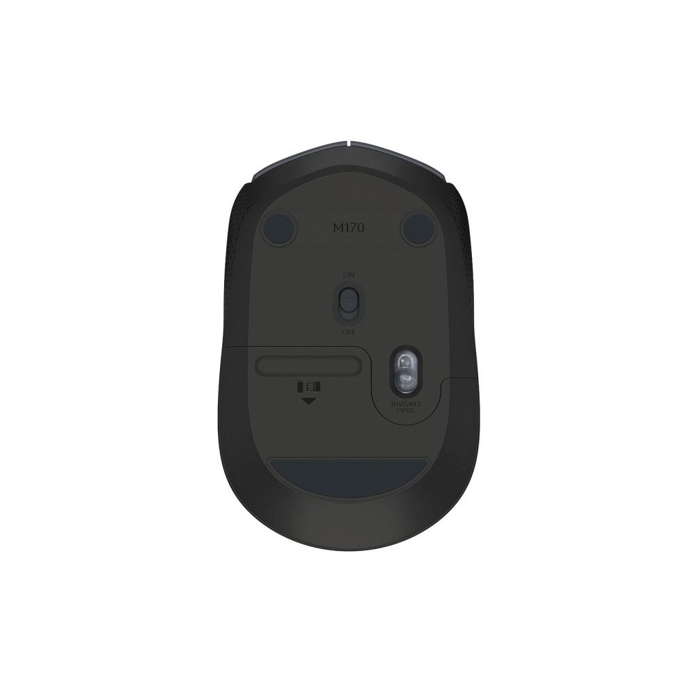 Mouse Óptico Sem Fio, M170, Preto/Vermelho, USB - Logitech 