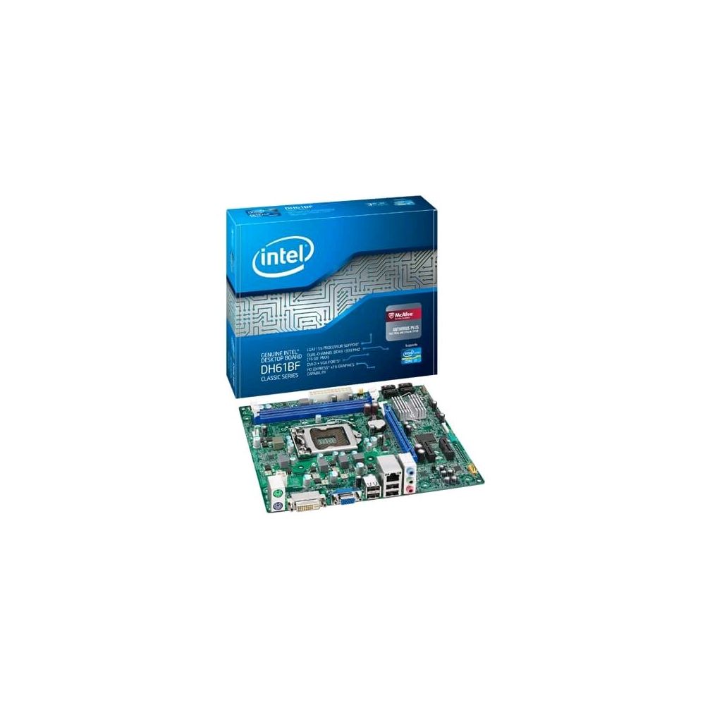 Motherboard LGA 1155 BOXDH61BF MATX CEL/PENT/Core I3/I5/I7 DDR3 1333