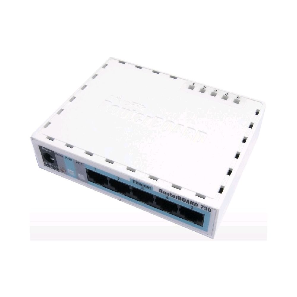 Mikrotik Routerboard Rb750GL 64Mb Gigabit, Nivel Level 4 - Mikrotik

