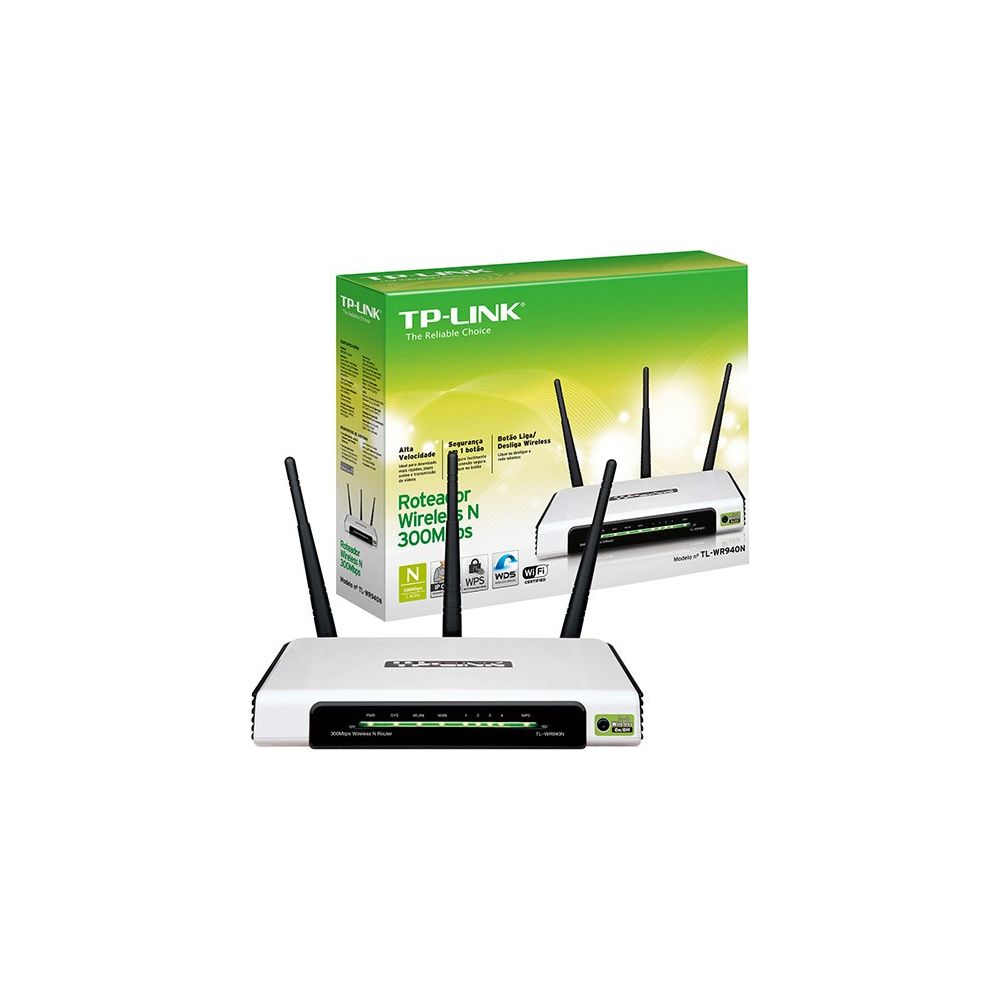 Roteador Wireless 300Mbps 2.4Ghz TL-WR940N - TP-Link