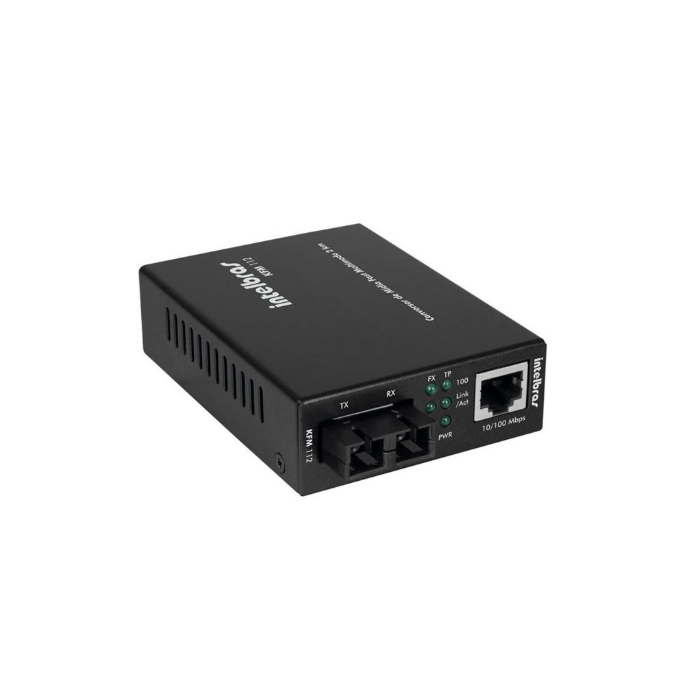 Conversor de Mídia Ethernet Multimodo KFM 112 - Intelbras