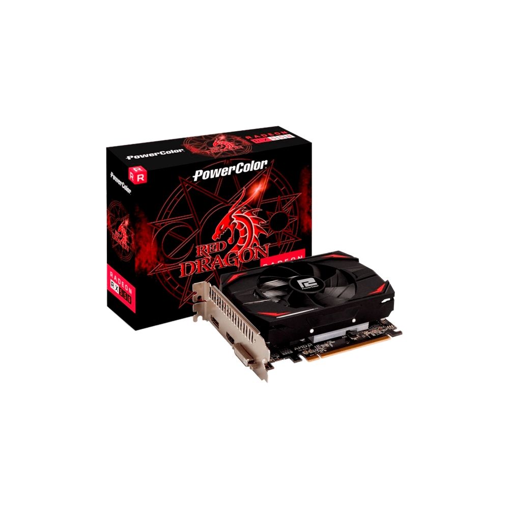 Placa de Vídeo Radeon RX 550 2GB Red Dragon - Power Color