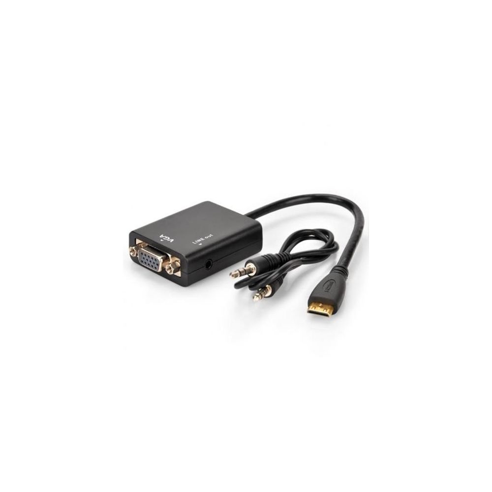 Cabo Conversor HDMI Para VGA com Saída P2 de Áudio