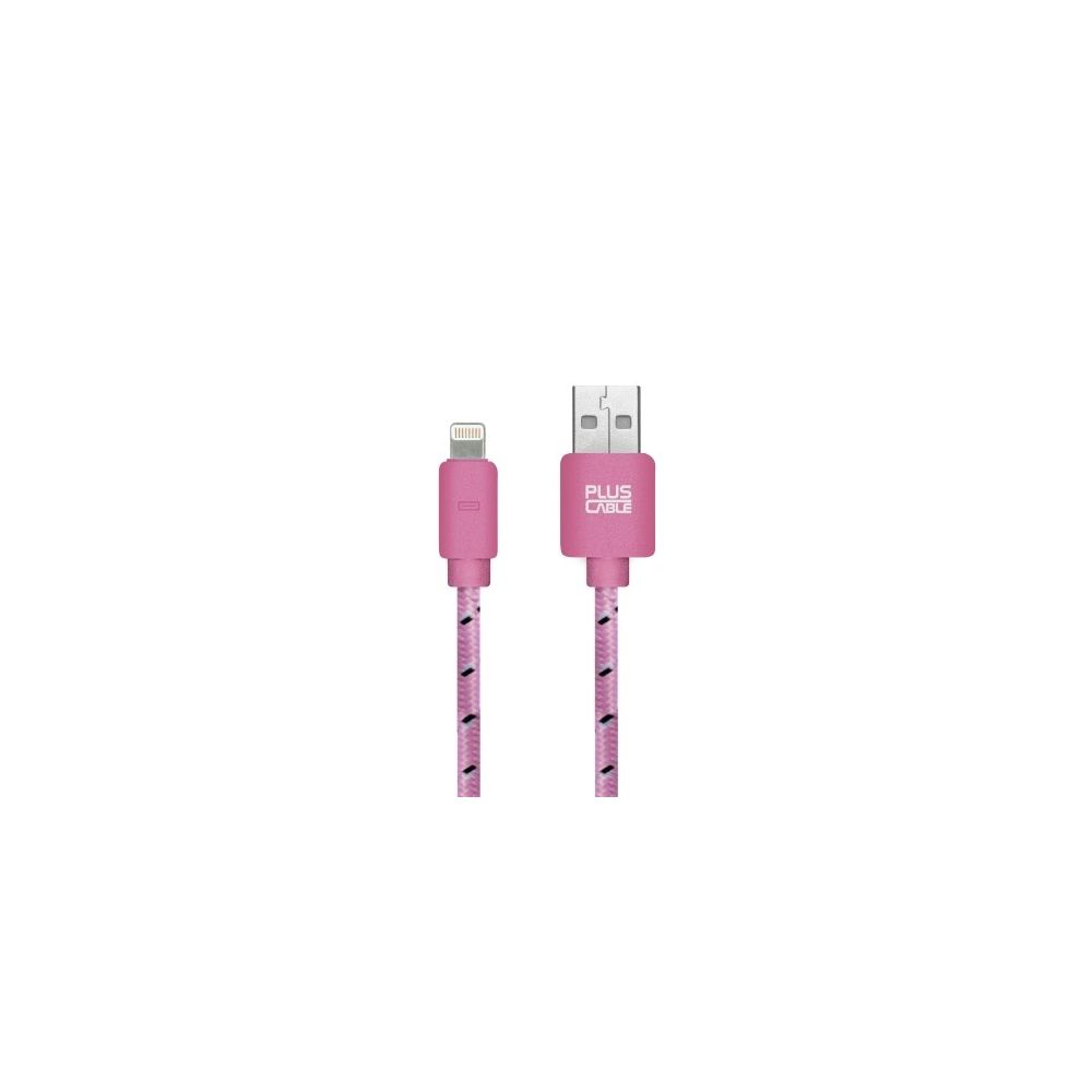 Cabo Para Iphone 5/6 USB- LT1002 PK Micro Usb 1M Rosa - Plus Cable