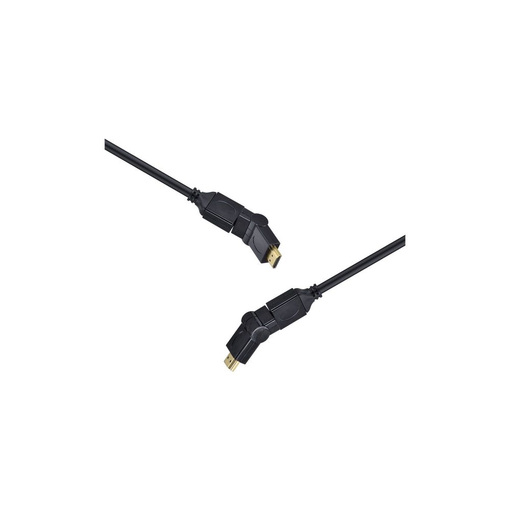 Cabo HDMI 2.0 4K Ultra-HD, 3D, 2M, Ethernet, Conector 360°, H20B360-2 - Vinik