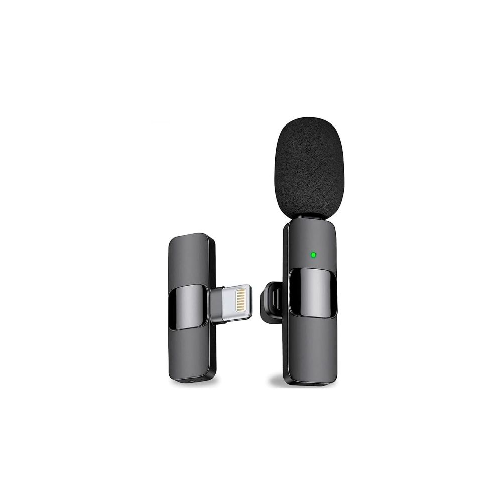 Microfone Lapela Wireless Sem Fio p/ iPhone – K9