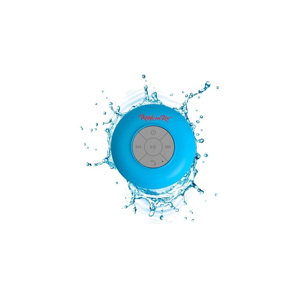 Caixa de som Bluetooth Rock in Rio Azul Aquarius