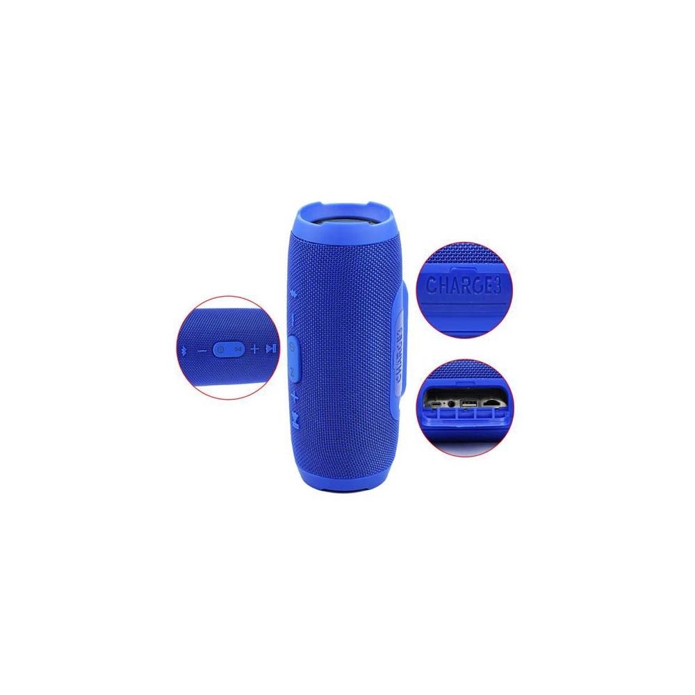 Caixa De Som Charce 3 Bluetooth 10w Resistente Água Azul
