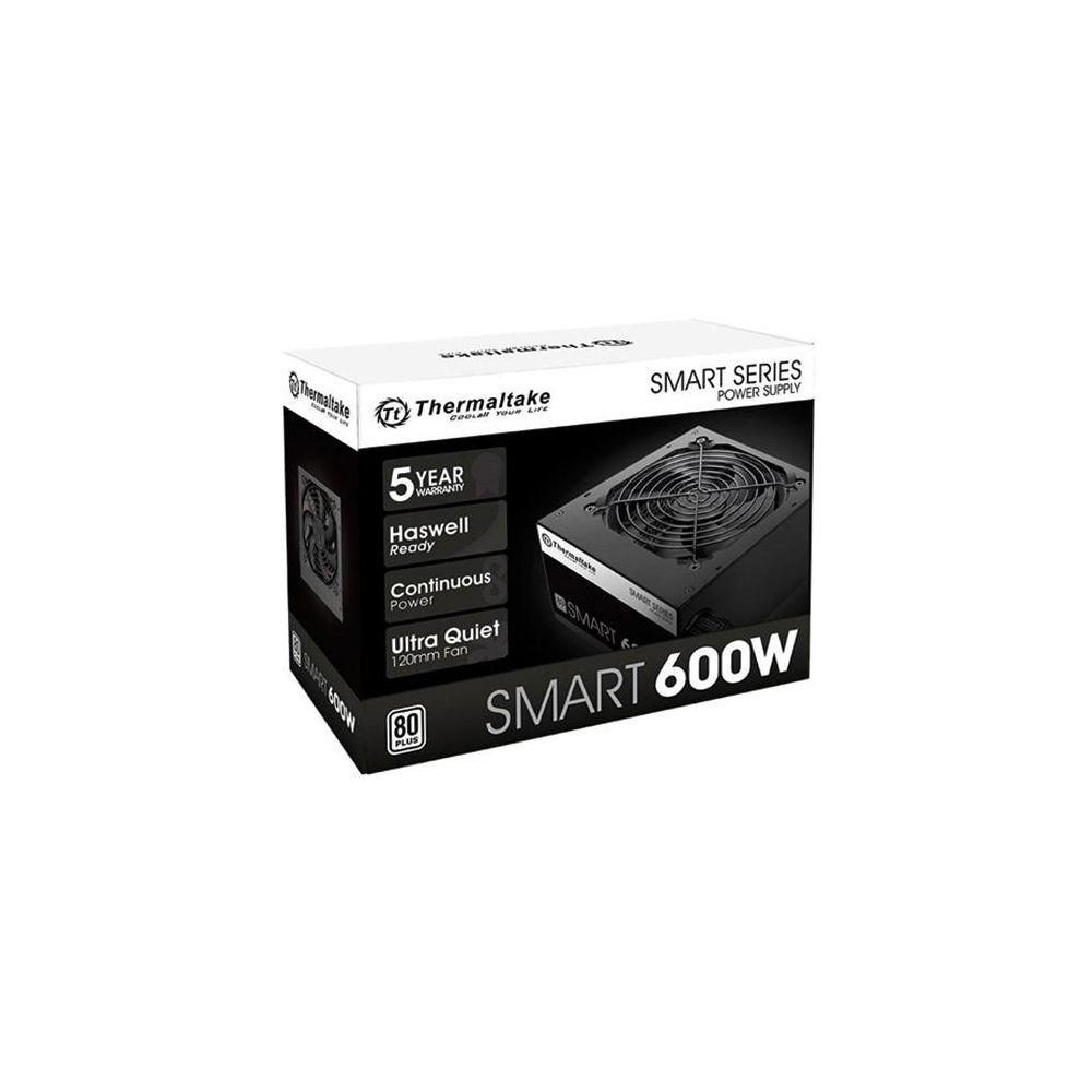 Fonte ATX 600W Smart Series, 80 Plus White, PS-SPD-0600NPCWBZ-W - Thermaltake 