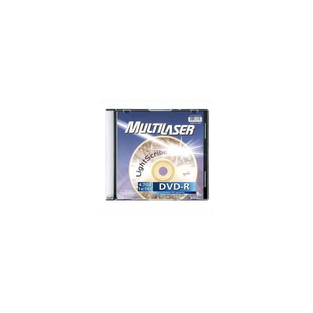 DVD-R Lightscribe OEM 4.7GB 16X - Multilaser