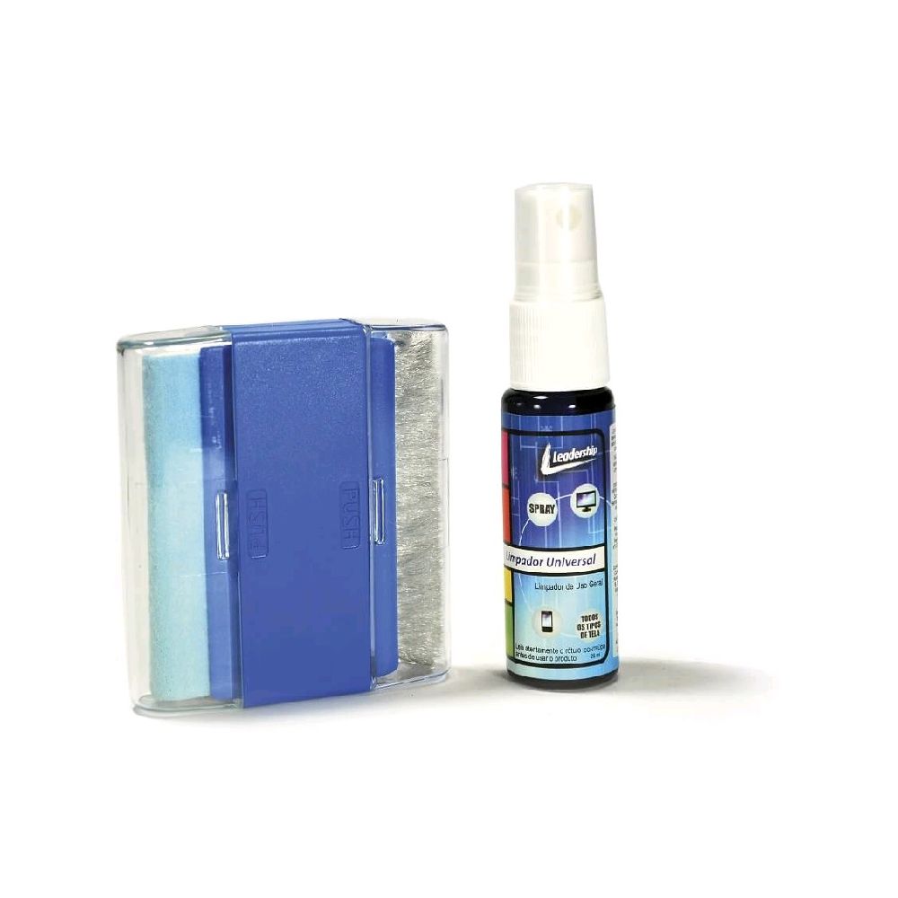 Kit Limpeza de Tela LCD Universal com Spray e Microfibra