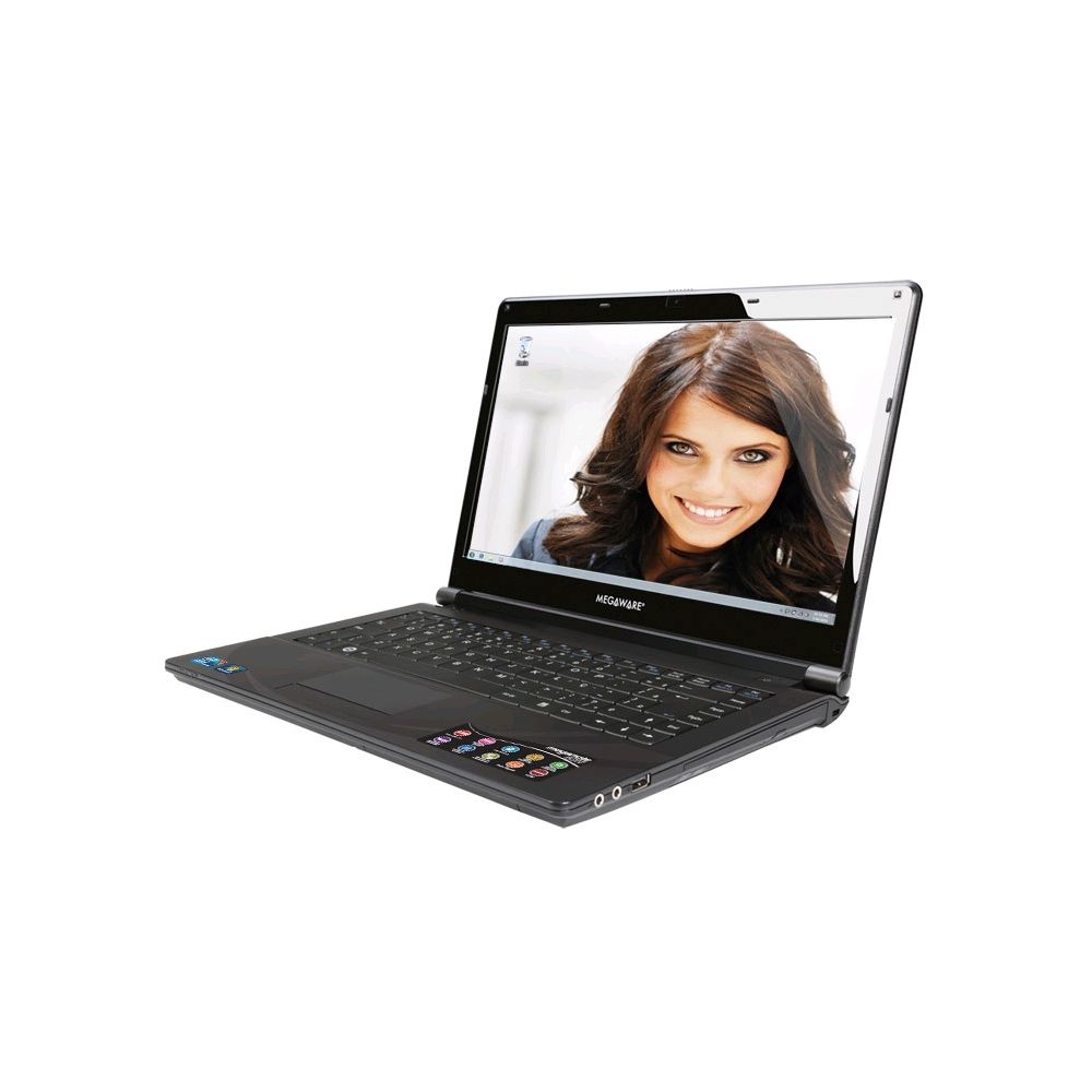 Notebook Megaware 4129 Core i7-2620 6GB RAM DDR3 2.66GHz 500GB HD LED 14