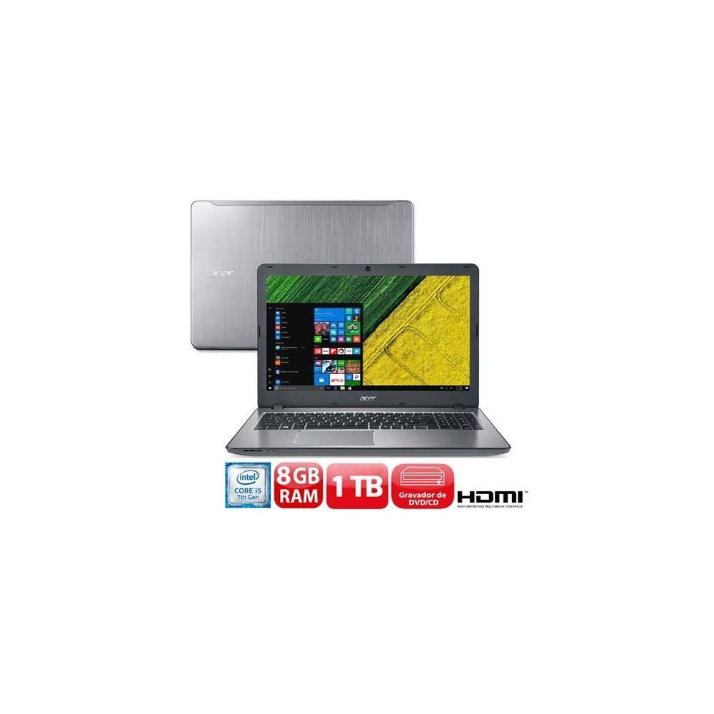 Notebook Acer i5-7200U 8G 1TB HDMI Wireless Bluetooth