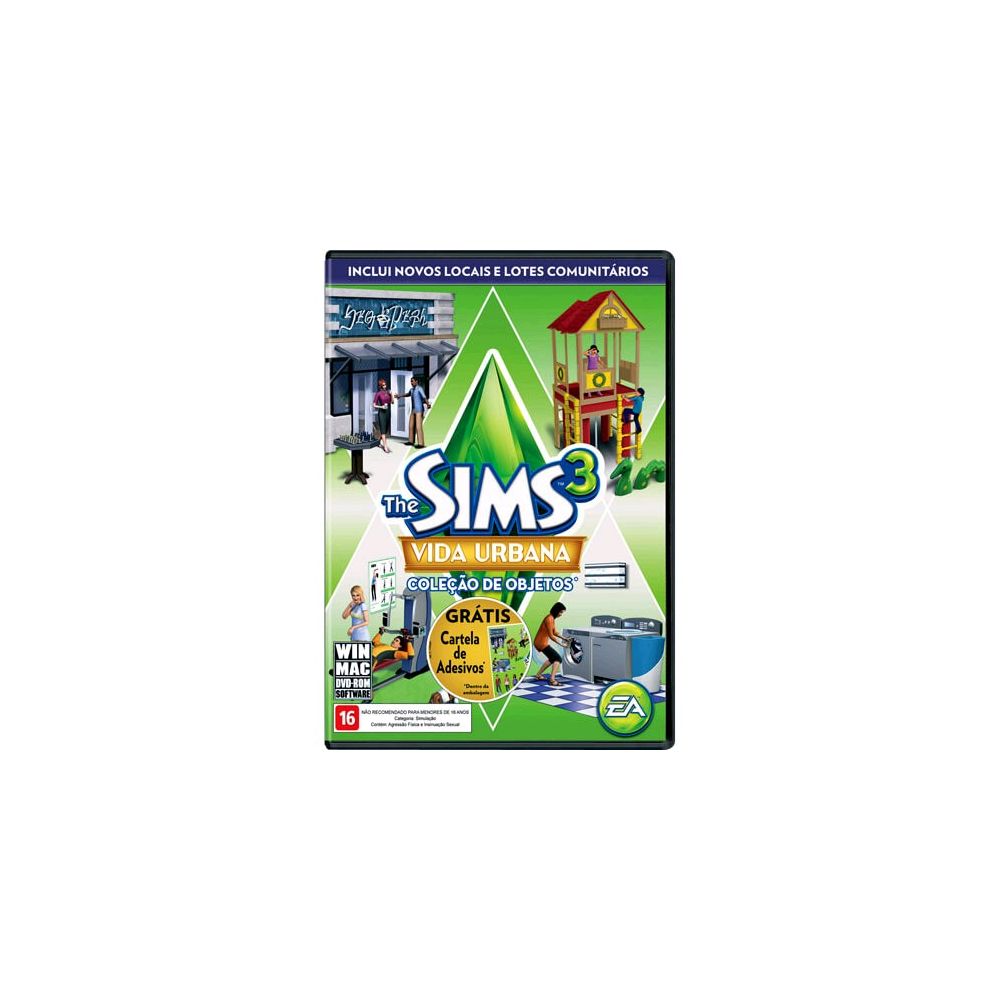 Game The Sims 3 Vida Urbana Coleção de Objetos PC - EA GAMES
