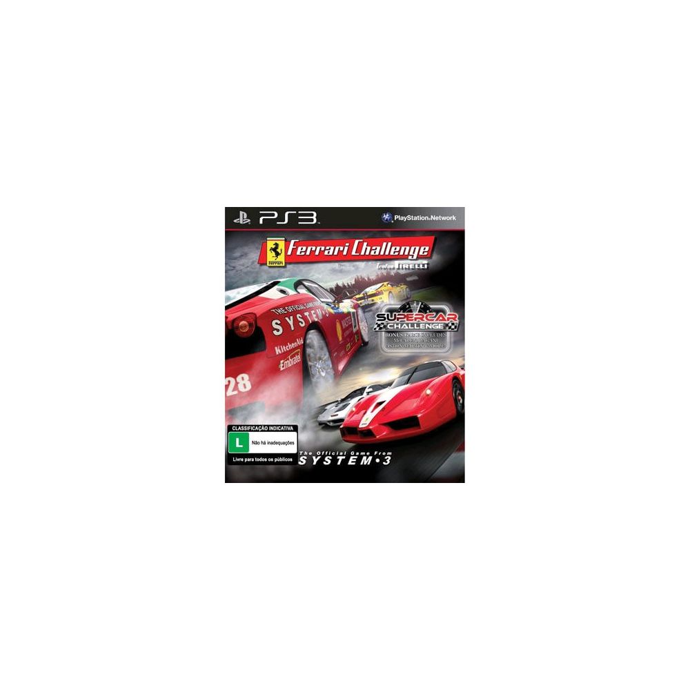 Game Ferrari Challenge + Supercar Challenge para PS3 - System 3