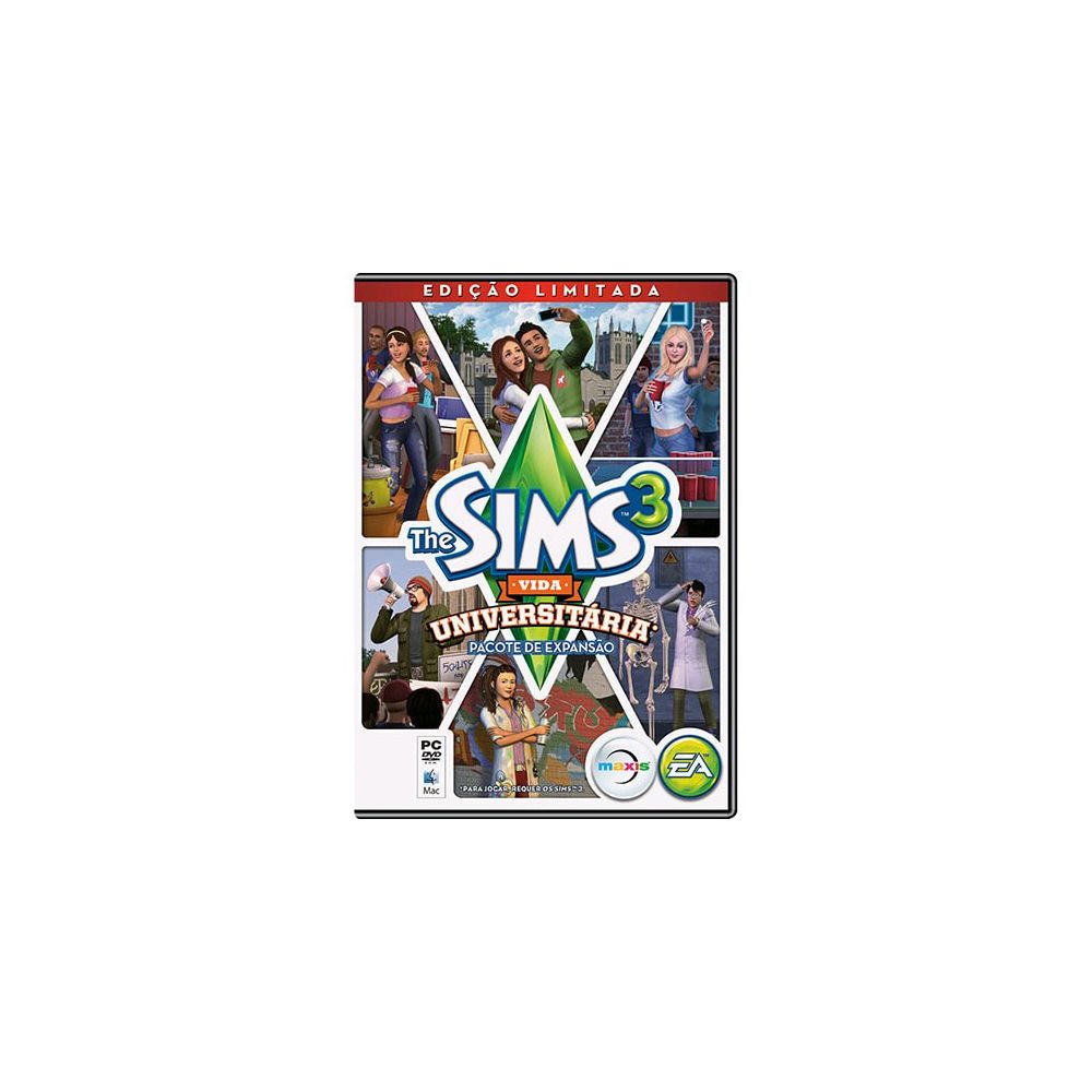 The Sims 3: Vida Universitária PC - Edição Limitada - Warner