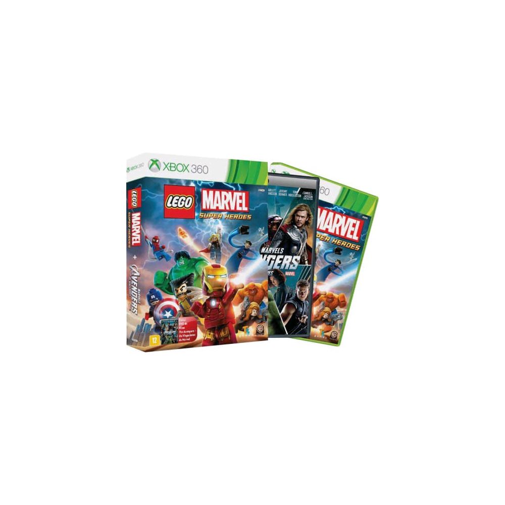 Game Lego Marvel Super Heroes Xbox 360 Edição Limitada com Filme 