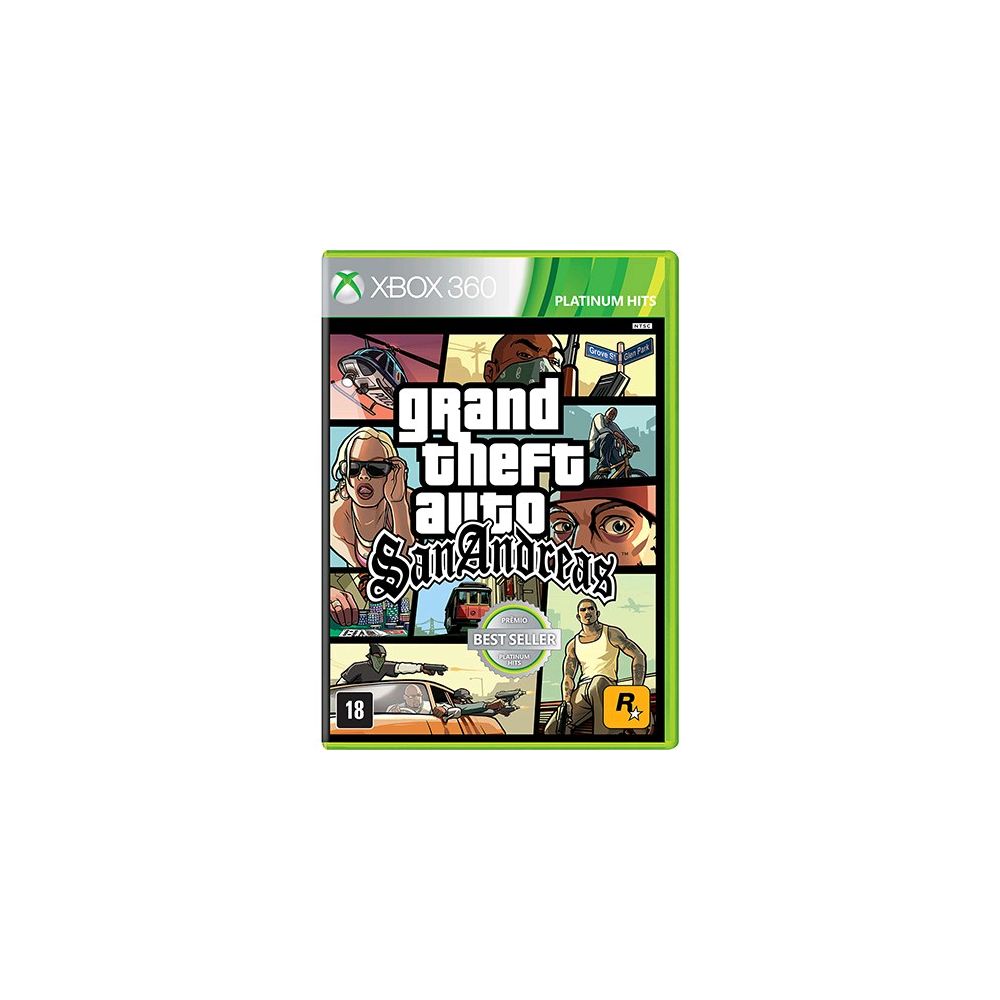 Game Grand Theft Auto San Andreas - Xbox 360