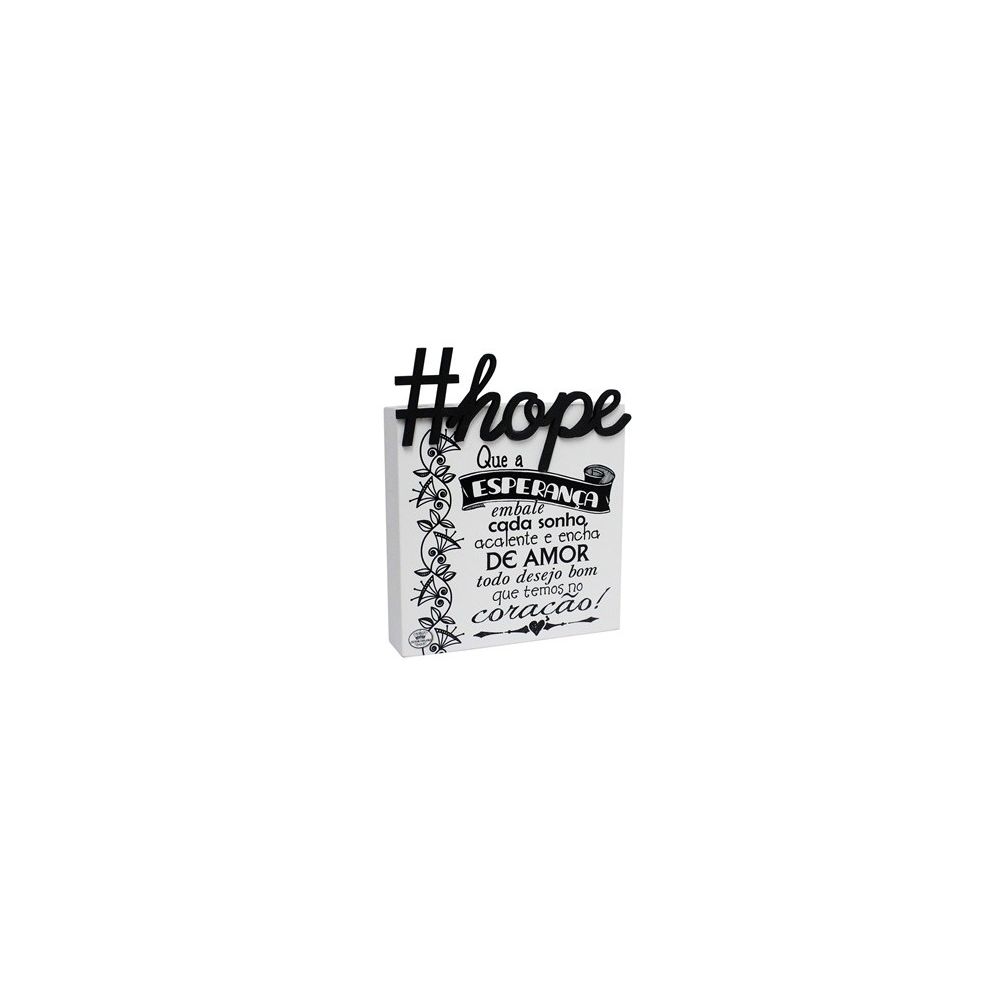 Placa De Mesa #Hope 14,5x12 - Zenir