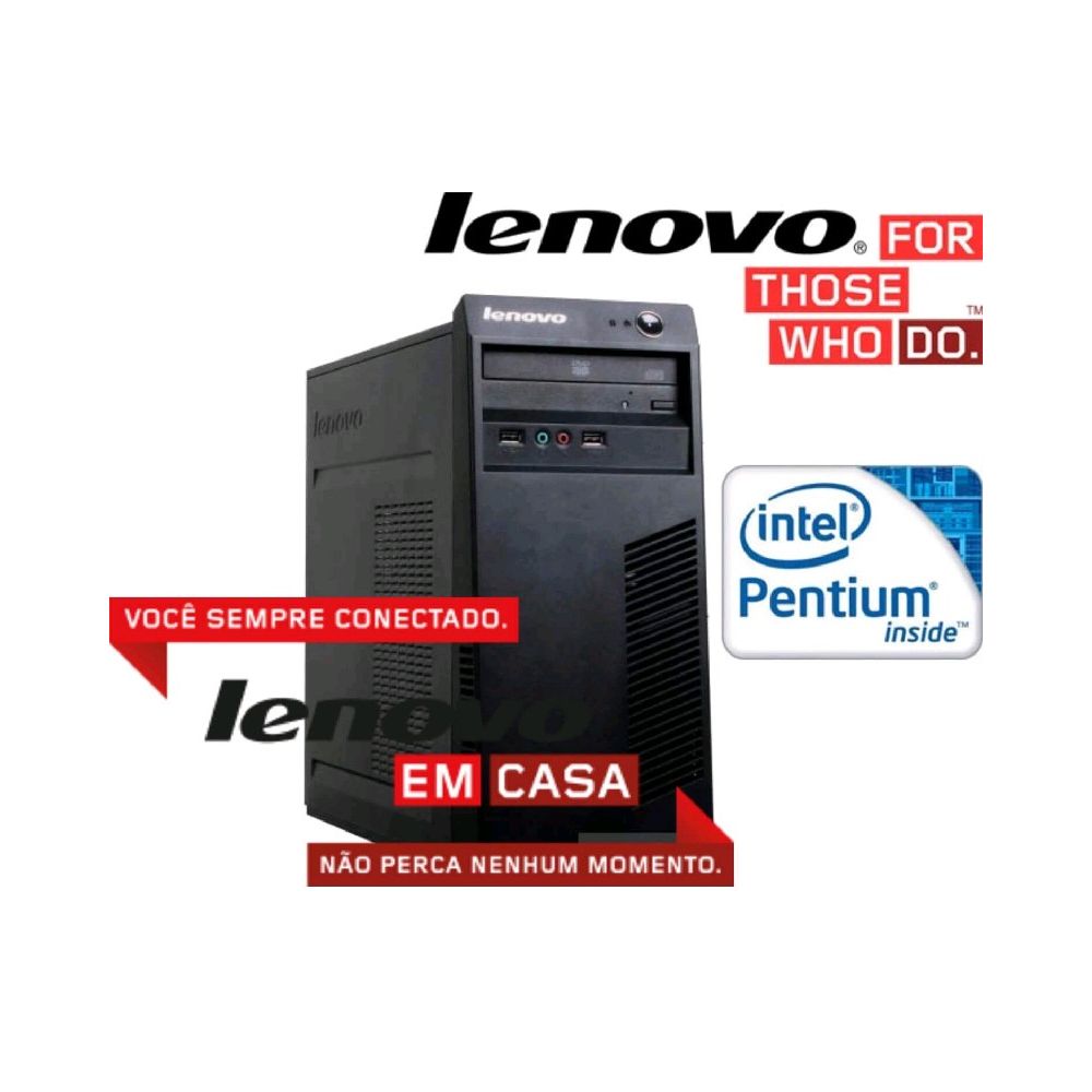 Computador Lenovo MT Pentium G2030 2GB 500GB Free DOS (62 2122AAP) - Lenovo