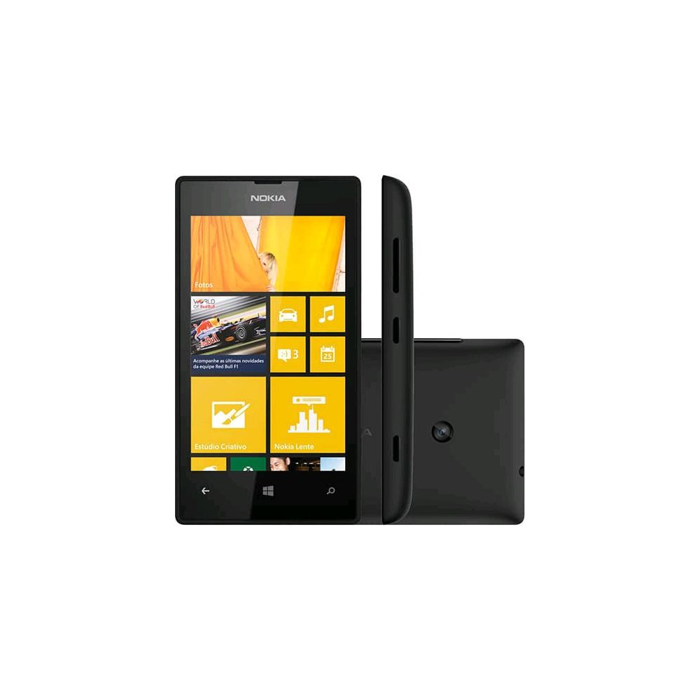 Smartphone Nokia Lumia 520 Preto com Windows Phone 8 - 3G Desbloqueado Câmera 5M