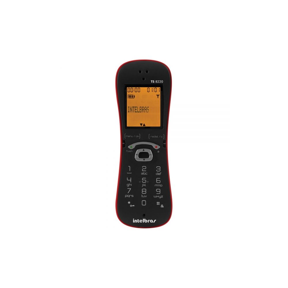 Telefone sem Fio com ID Vermelho TS8220  Intelbras 