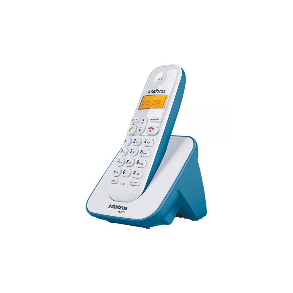 Telefone Sem Fio com Id de Chamadas Azul TS3110 - Intelbras