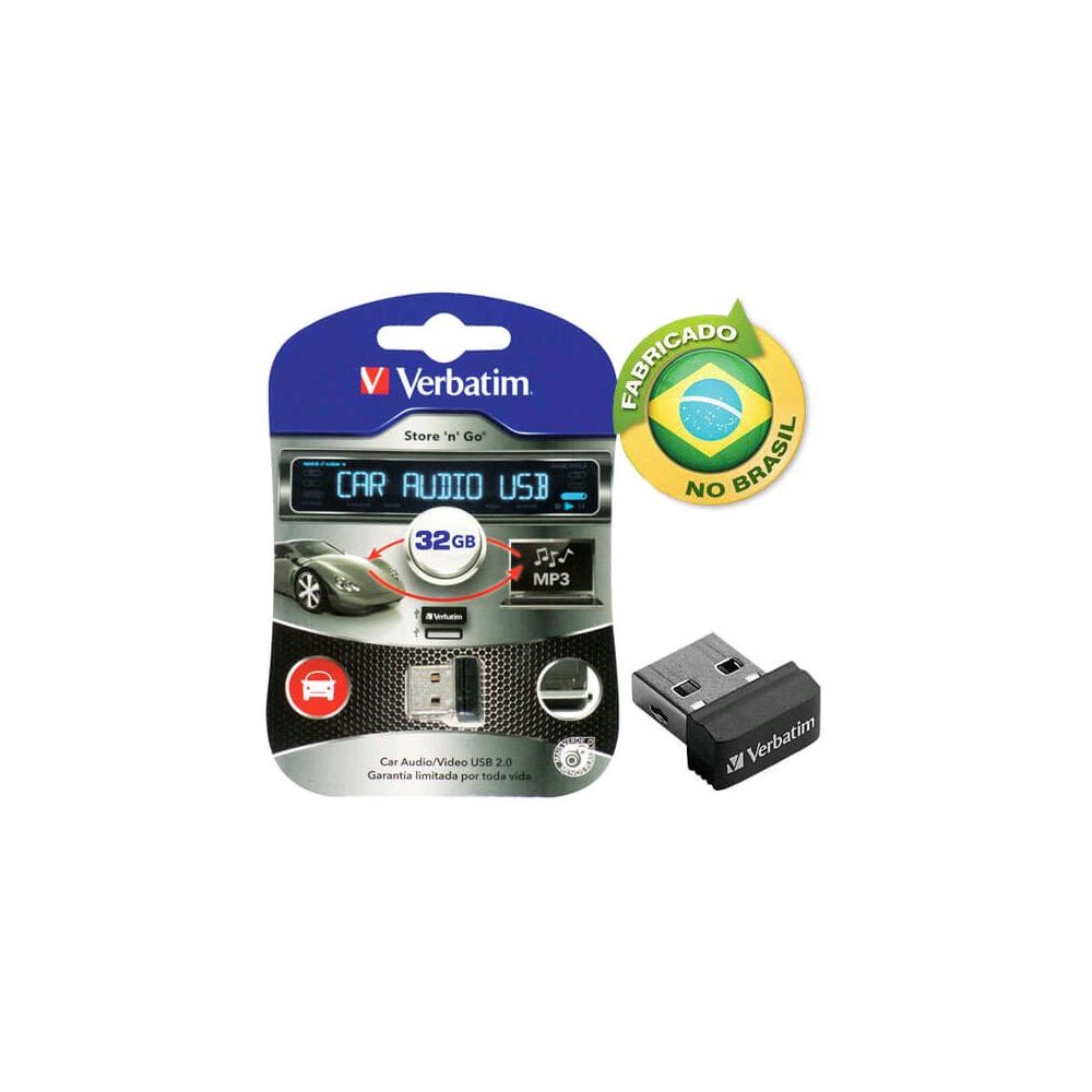 Pen Drive Nano Verbatim 98027 Car Audio 32Gb USB Drive 2.0 - Verbatim