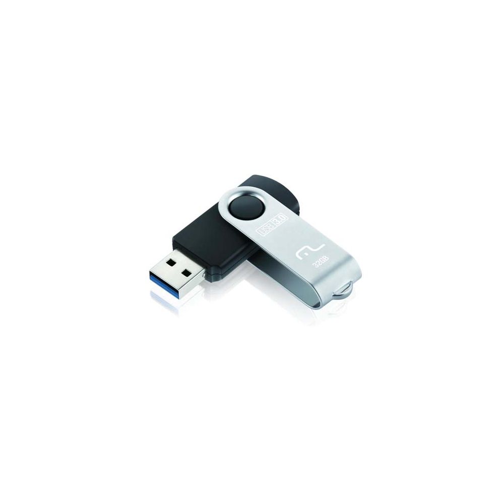 Pen Drive 32GB PD989 USB 3.0 TWIST Preto - Multilaser 