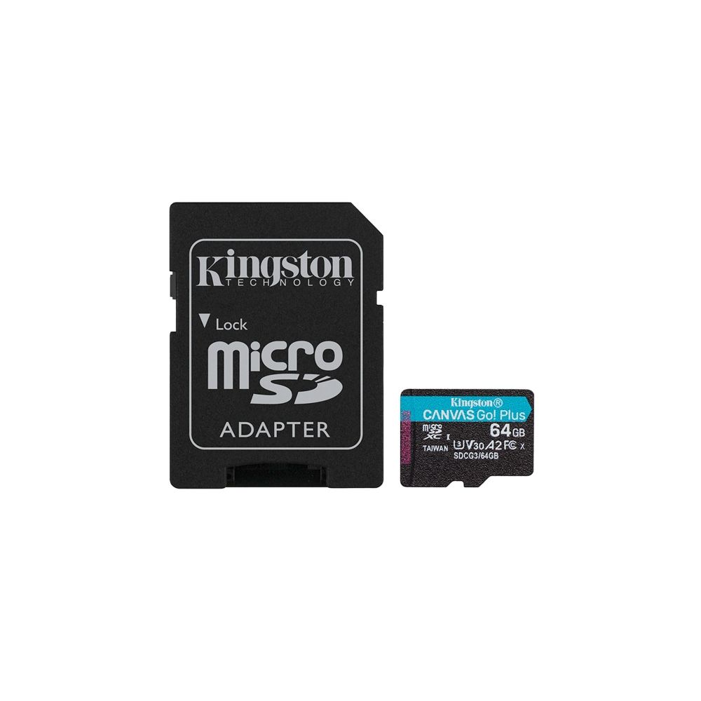 Cartão de Memória Micro SD 64GB Canvas Go Plus - Kingston