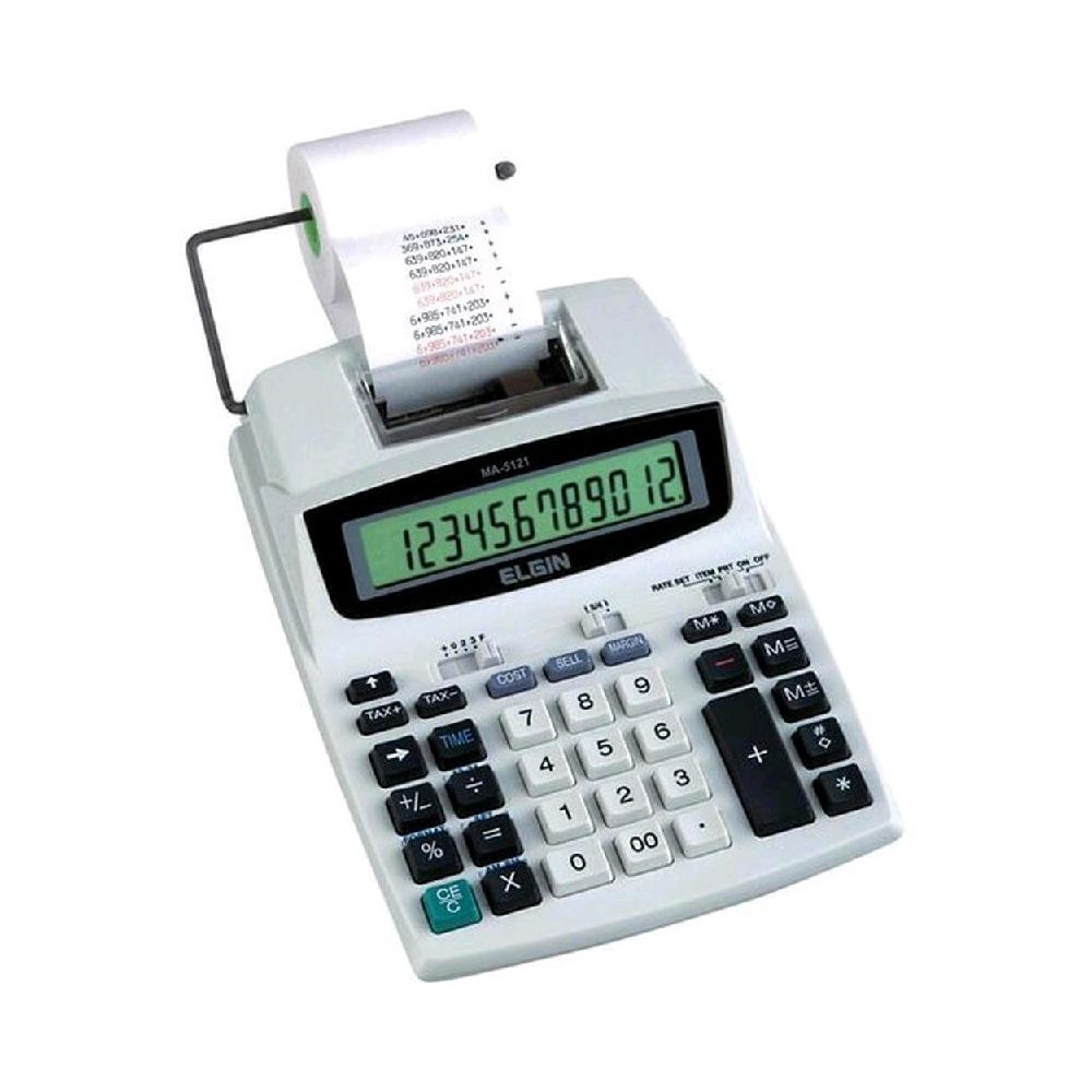 Calculadora Compacta de Mesa com 12 Dígitos MA-5121 - Elgin