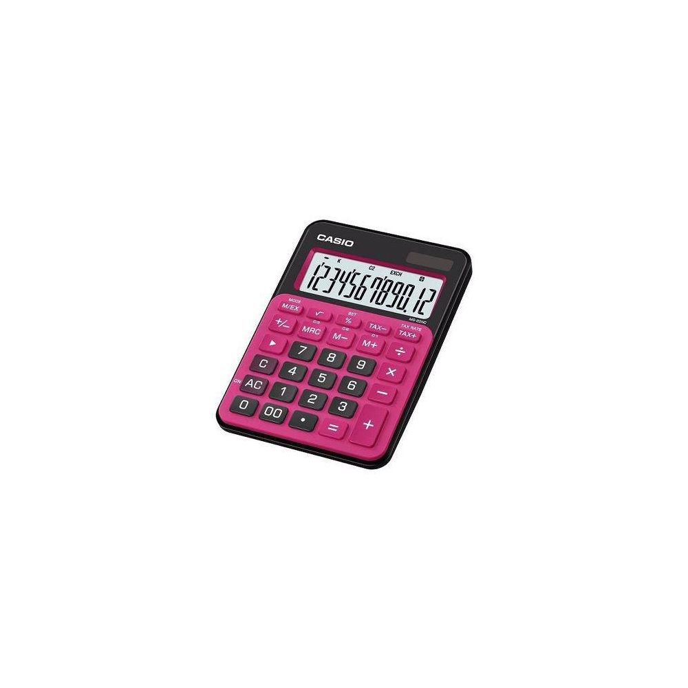 Calculadora Portátil 12 Dígitos Casio - Preto Pink