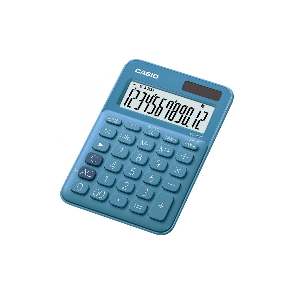 Calculadora de Mesa 12 Dígitos MS20UC Azul - Casio 