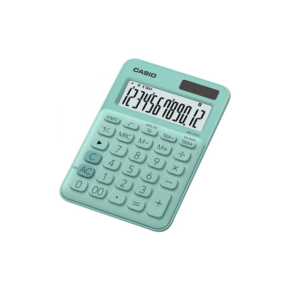 Calculadora de Mesa 12 Dígitos MS20UC Verde - Casio