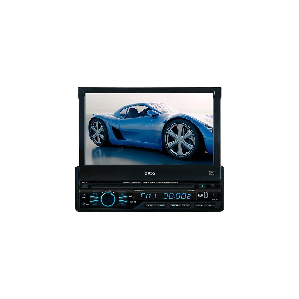 DVD Player Automotivo Boss Audio Systems Mutimídia Tela Retrátil 7
