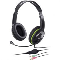 Headset HS-400A, Grafite/Verde, Ergonômico, c/ Microfone - Genius 