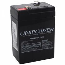 Bateria Selada VRLA, 6V, 4.5 Ah F187 UP645 - Unipower