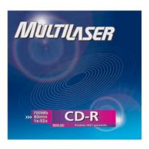 CD-R Gravável 80M 700MB Mod.CD001 - Multilaser