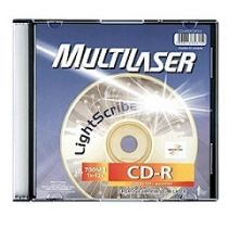 CD-R Gravável Box 700MB Lightscribe - Multilaser