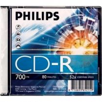 Mídia CD-R 52x 700MB 80min Slim Case - Philips