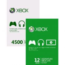 Cartão Points de 4500 Pontos para Xbox 360 - Microsoft