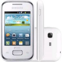 Smartphone Dual Chip Samsung Galaxy Pocket Plus Duos Branco - Android Câmera 2MP