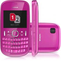 Celular Nokia Asha 200 Desbloqueado, Rosa, Dual Chip, Câmera de 2.0M, Memória In
