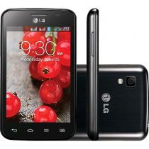 Smartphone Tri Chip LG Optimus L4 II Desbloqueado Preto Android 3G Wi-Fi Câmera 