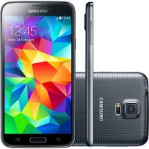 Smartphone Desbloqueado  Galaxy S5 SM-G900M Preto, Tela 5.1", Android 4.4, 4G, 1