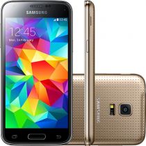 Smartphone Dual Chip Samsung Galaxy S5 Mini Duos Desbloqueado Dourado Android 4.
