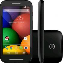 Smartphone Motorola Moto E Dual Chip Desbloqueado Preto Android 4.4 3G Wi-Fi Câm