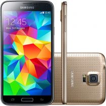 Smartphone Galaxy S5 SM-G900M, Dourado, Tela 5.1", Android 4.4, Wi-Fi, 4G, Câmer