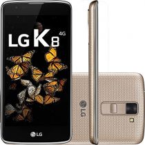 Smartphone LG K8 Android 6.0 Marshmallow Tela 5" 16GB 4G Câmera de 8MP, Dourado 