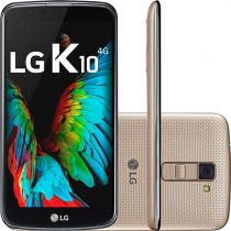 Smartphone LG K10 Dual Chip Desbloqueado Oi Android 6.0 Tela 5.3" 16GB 4G Câmera 13MP - Dourado